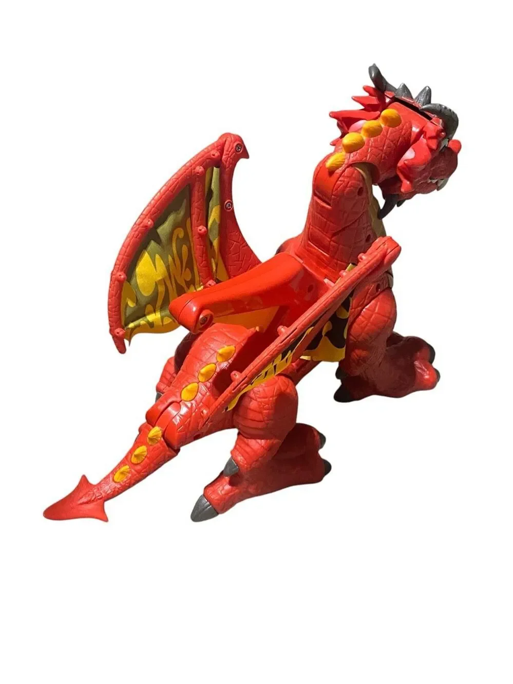 Fisher Price IMAGINEXT Red Winged Eagle Talon Castle Dragon w Sounds WORKS GREAT